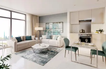 Living / Dining Room image for: Apartment - 1 Bedroom - 2 Bathrooms for sale in Sobha Creek Vista Heights - Sobha Hartland - Mohammed Bin Rashid City - Dubai, Image 1