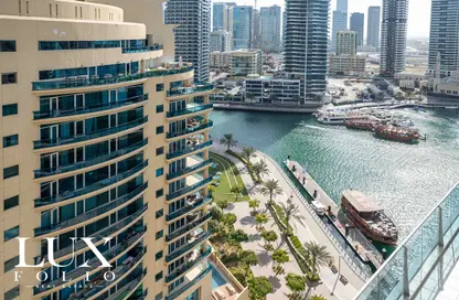 Duplex - 3 Bedrooms - 5 Bathrooms for rent in The Jewel Tower B - The Jewels - Dubai Marina - Dubai