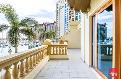 Townhouse - 2 Bedrooms - 2 Bathrooms for rent in Marina Residences 5 - Marina Residences - Palm Jumeirah - Dubai