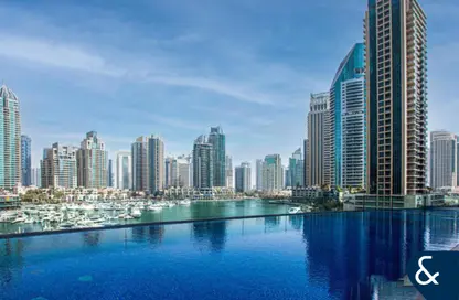 Apartment - 1 Bedroom - 2 Bathrooms for rent in Cayan Tower - Dubai Marina - Dubai