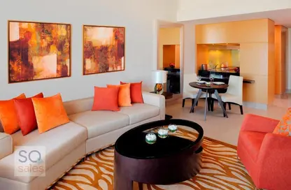 النزل و الشقق الفندقية - غرفة نوم - 2 حمامات للايجار في ماريوت للشقق الفندقية - الجداف - دبي