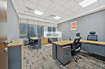 Office Space - Studio - 4 Bathrooms for rent in Clover Bay Tower - Business Bay - Dubai