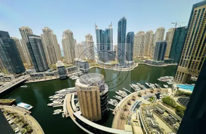 Office Space - Studio - 2 Bathrooms for rent in Marina Plaza - Dubai Marina - Dubai