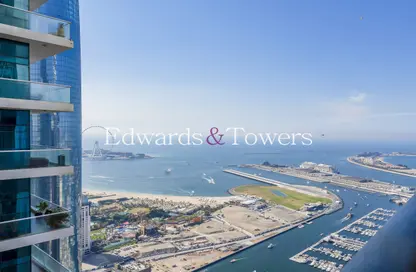 Apartment - 1 Bedroom - 2 Bathrooms for rent in Princess Tower - Dubai Marina - Dubai