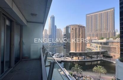 Apartment - 1 Bedroom - 2 Bathrooms for rent in Silverene Tower B - Silverene - Dubai Marina - Dubai