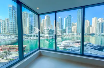 Apartment - 1 Bedroom - 2 Bathrooms for rent in Silverene Tower B - Silverene - Dubai Marina - Dubai