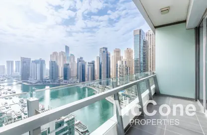 Apartment - 1 Bedroom - 2 Bathrooms for rent in Silverene Tower A - Silverene - Dubai Marina - Dubai