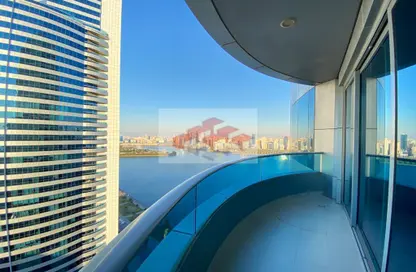 Apartment - 2 Bedrooms - 3 Bathrooms for rent in Blue Tower - Al Majaz 3 - Al Majaz - Sharjah