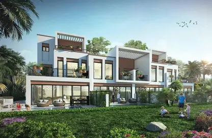 Townhouse - 4 Bedrooms - 4 Bathrooms for sale in Costa Brava 1 - Costa Brava at DAMAC Lagoons - Damac Lagoons - Dubai