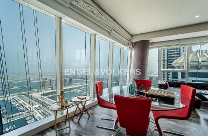 Apartment - 3 Bedrooms - 4 Bathrooms for rent in Damac Heights - Dubai Marina - Dubai