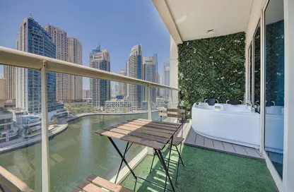 Apartment - 1 Bedroom - 1 Bathroom for rent in Marina View - Dubai Marina - Dubai