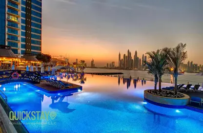 Apartment - 2 Bedrooms - 3 Bathrooms for rent in Oceana Southern - Oceana - Palm Jumeirah - Dubai