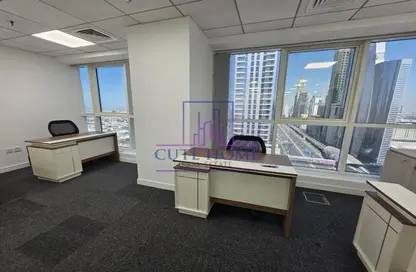 Office Space - Studio - 4 Bathrooms for rent in Aspin Tower - Sheikh Zayed Road - Dubai