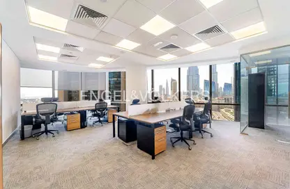 Office Space - Studio - 1 Bathroom for rent in South Tower - Emirates Financial Towers - DIFC - Dubai