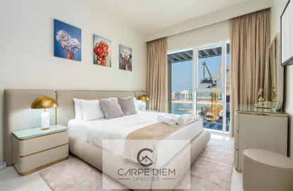 Apartment - 1 Bedroom - 1 Bathroom for rent in Grand Bleu Tower 1 - EMAAR Beachfront - Dubai Harbour - Dubai