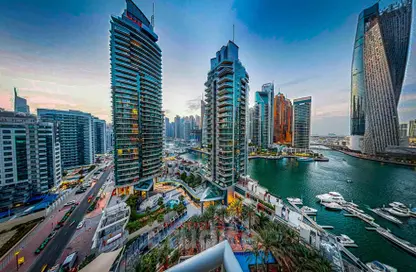 Apartment - 2 Bedrooms - 3 Bathrooms for rent in Al Habtoor Tower - Dubai Marina - Dubai