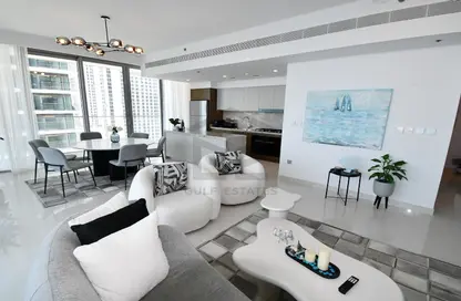 Apartment - 3 Bedrooms - 4 Bathrooms for rent in Beach Isle - EMAAR Beachfront - Dubai Harbour - Dubai