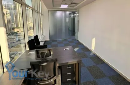 Office Space - Studio - 1 Bathroom for rent in Clover Bay Tower - Business Bay - Dubai