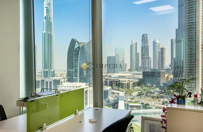 Office Space - Studio - 2 Bathrooms for rent in 48 Burj gate - Burj Place - Downtown Dubai - Dubai