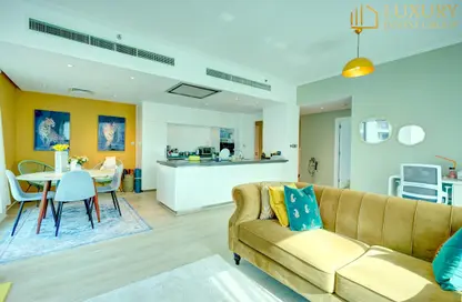 شقة - غرفة نوم - 2 حمامات للايجار في برج أتيسا - مارينا بروموناد - دبي مارينا - دبي