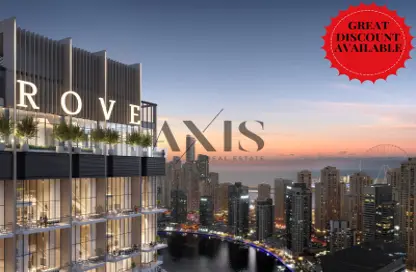 Apartment - 2 Bedrooms - 2 Bathrooms for sale in Rove Home Dubai Marina - Dubai Marina - Dubai