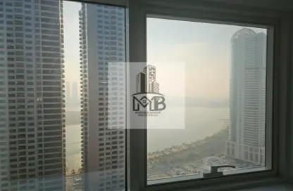 Apartment - 1 Bedroom - 2 Bathrooms for rent in Al Hafeet Tower - Al Khan - Sharjah