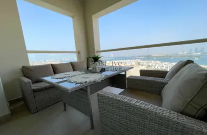 Apartment - 2 Bedrooms - 4 Bathrooms for rent in Al Haseer - Shoreline Apartments - Palm Jumeirah - Dubai