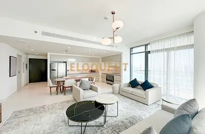 Apartment - 3 Bedrooms - 4 Bathrooms for rent in Marina Vista - EMAAR Beachfront - Dubai Harbour - Dubai