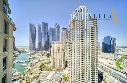 Apartment - 2 Bedrooms - 2 Bathrooms for rent in Al Mesk Tower - Emaar 6 Towers - Dubai Marina - Dubai