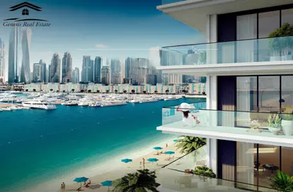 Apartment - 1 Bedroom - 1 Bathroom for sale in Beach Mansion - EMAAR Beachfront - Dubai Harbour - Dubai