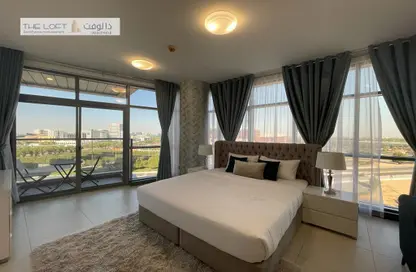 Room / Bedroom image for: Apartment - 1 Bedroom - 2 Bathrooms for rent in Al Murjan Tower - Danet Abu Dhabi - Abu Dhabi, Image 1