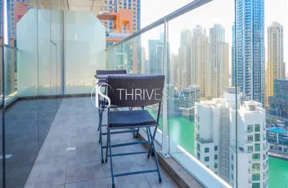 Apartment - 1 Bathroom for rent in Safeer Tower - Dubai Marina - Dubai