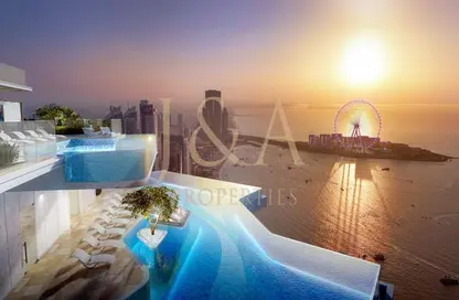 Apartment - 2 Bedrooms - 3 Bathrooms for sale in Habtoor Grand Residences - Dubai Marina - Dubai