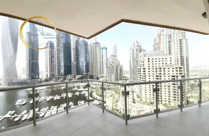 Apartment - 3 Bedrooms - 3 Bathrooms for rent in Al Habtoor Tower - Dubai Marina - Dubai