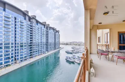 Apartment - 3 Bedrooms - 4 Bathrooms for rent in Marina Residences 1 - Marina Residences - Palm Jumeirah - Dubai