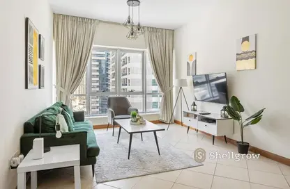 Living Room image for: Apartment - 1 Bedroom - 1 Bathroom for rent in Marina Diamond 1 - Marina Diamonds - Dubai Marina - Dubai, Image 1