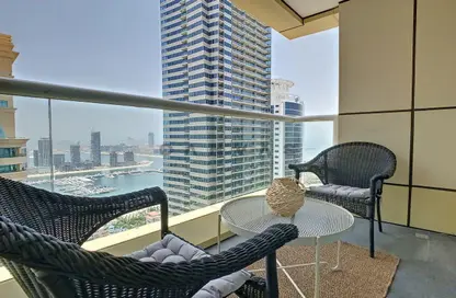 Apartment - 2 Bedrooms - 3 Bathrooms for rent in Sulafa Tower - Dubai Marina - Dubai