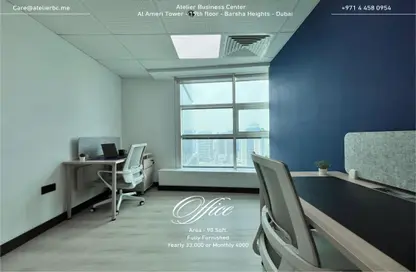 Office Space - Studio - 4 Bathrooms for rent in Al Ameri Tower - Barsha Heights (Tecom) - Dubai