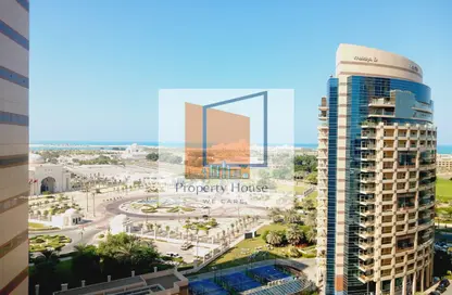 Apartment - 3 Bedrooms - 4 Bathrooms for rent in Khalidiya Tower B - Khalidiya Twin Towers - Al Khalidiya - Abu Dhabi