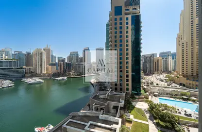 Apartment - 1 Bedroom - 2 Bathrooms for rent in Aurora Tower - Marina Promenade - Dubai Marina - Dubai