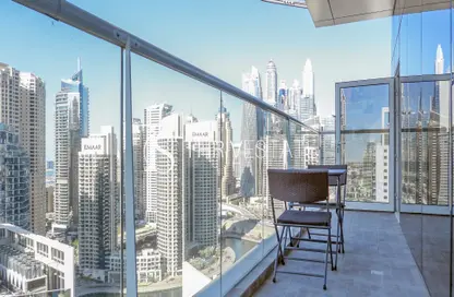 Apartment - 1 Bathroom for rent in Safeer Tower - Dubai Marina - Dubai