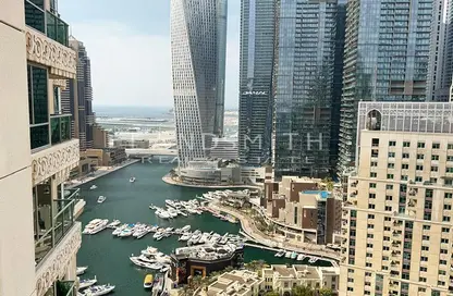 Apartment - 3 Bedrooms - 3 Bathrooms for rent in Al Mesk Tower - Emaar 6 Towers - Dubai Marina - Dubai