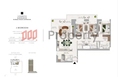 Apartment - 3 Bedrooms - 4 Bathrooms for sale in Address Residences Dubai Creek Harbour - Dubai Creek Harbour (The Lagoons) - Dubai