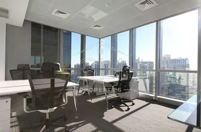 Office Space - Studio - 1 Bathroom for rent in Marina Plaza - Dubai Marina - Dubai