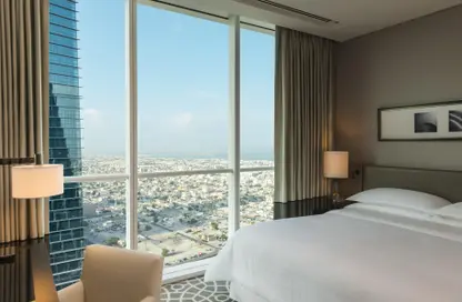 Room / Bedroom image for: Apartment - 2 Bedrooms - 3 Bathrooms for rent in Sheraton Grand Hotel - Sheikh Zayed Road - Dubai, Image 1