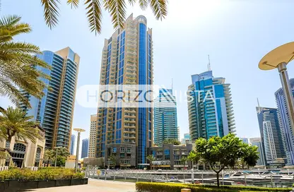 Apartment - 2 Bedrooms - 2 Bathrooms for rent in Al Habtoor Tower - Dubai Marina - Dubai