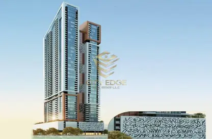 Outdoor Building image for: Apartment - 2 Bedrooms - 3 Bathrooms for sale in Tiger 4 by ASAS - Al Khan - Sharjah, Image 1