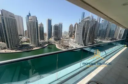 شقة - 2 غرف نوم - 3 حمامات للايجار في برج الزمان والمكان - دبي مارينا - دبي