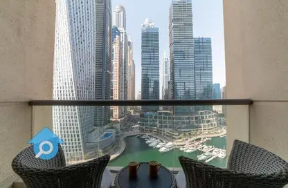 Apartment - 1 Bedroom - 2 Bathrooms for rent in Iris Blue - Dubai Marina - Dubai