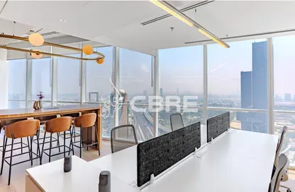 Office Space - Studio - 1 Bathroom for rent in Burj Al Salam - Sheikh Zayed Road - Dubai